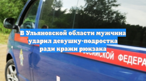 В Ульяновской области мужчина ударил девушку-подростка ради кражи рюкзака