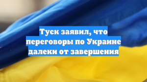 Туск заявил, что переговоры по Украине далеки от завершения