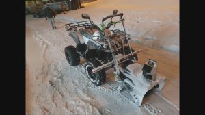 Снегоуборщик Гринворкс на эл.квадроцикле ЕМ