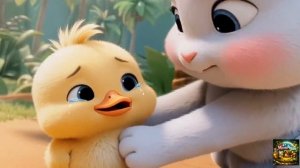 Детский мультфильм. приключения зайчика и утки