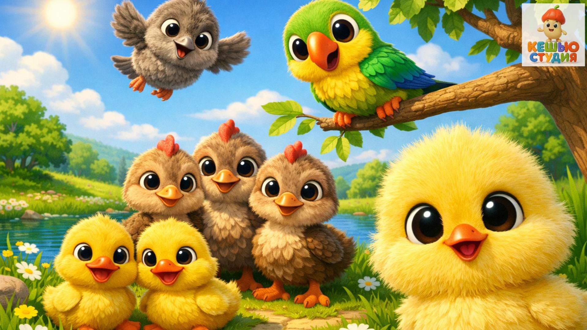 Пернатая компания: Нуся, Лучик, Кри и Кря, Ко-Ко-Ко, Ку - Сборник детских песенок для малышей