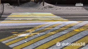 Первые проекционные пешеходные переходы установили в Центральном районе Братска