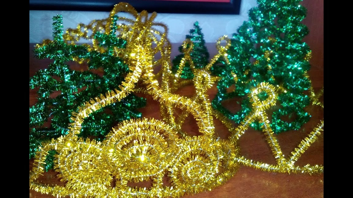 Поделки на ёлку из мишуры смотреть онлайн