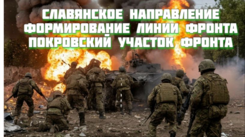 Новости СВО Сегодня- Славянское направление Формирование линии фронта Покровский участок фронта смотреть онлайн