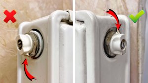 Как УБРАТЬ ВОЗДУХ и СЛИТЬ ВОДУ из РАДИАТОРА ОТОПЛЕНИЯ через КРАН МАЕВСКОГО??? ПОЛЕЗНАЯ ХИТРОСТЬ!!!