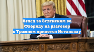Вслед за Зеленским во Флориду на разговор с Трампом прилетел Нетаньяху