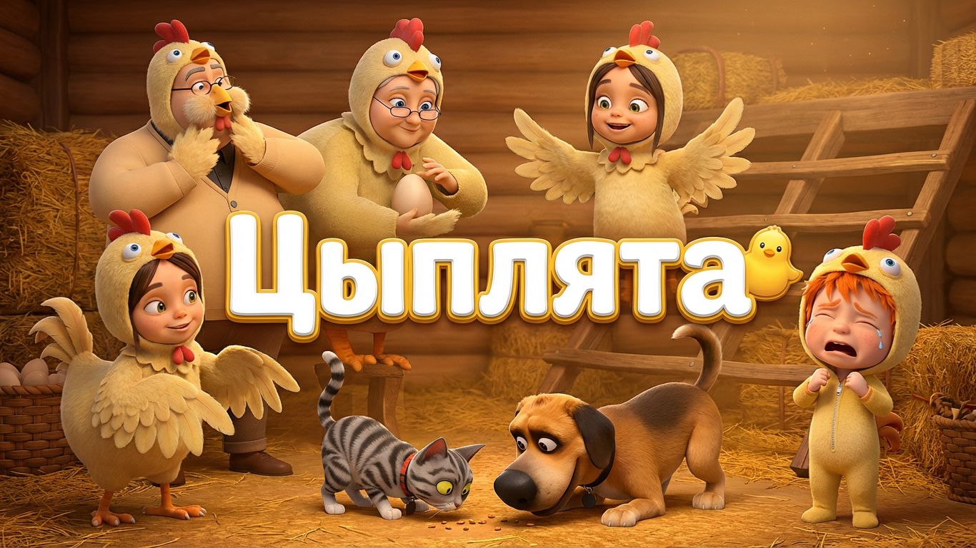 Мы цыплята да-да-да + Курочка Ряба — песенка и сказка для малышей | мультик про цыплёнка смотреть онлайн