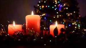 Новогодняя атмосферная музыка для настроения фоновая, праздник уют зима свечи горят