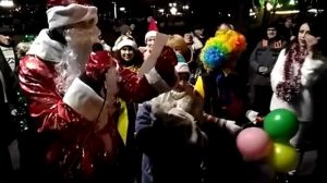 Поздравление и загадочки от Дедушки Мороза Танцев на Приморском бульваре Севастополя (2018-2019)