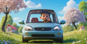 Летящие машинки мультик