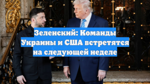 Зеленский: Команды Украины и США встретятся на следующей неделе