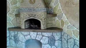 оформление зоны барбекю.арт бетон. мастер Сергей Гриценко