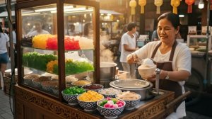 Невероятное мороженное из кокосовой мякоти. Тайский стритфуд который удивляет