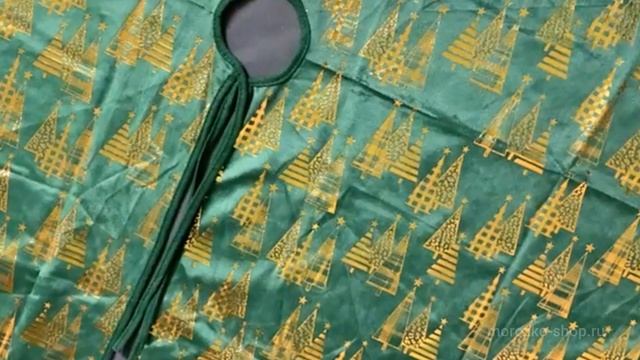 Юбка для декорирования основания ёлки ГОЛДЕН ФОРЕСТ, зелёная, 95 см, 767650490-2