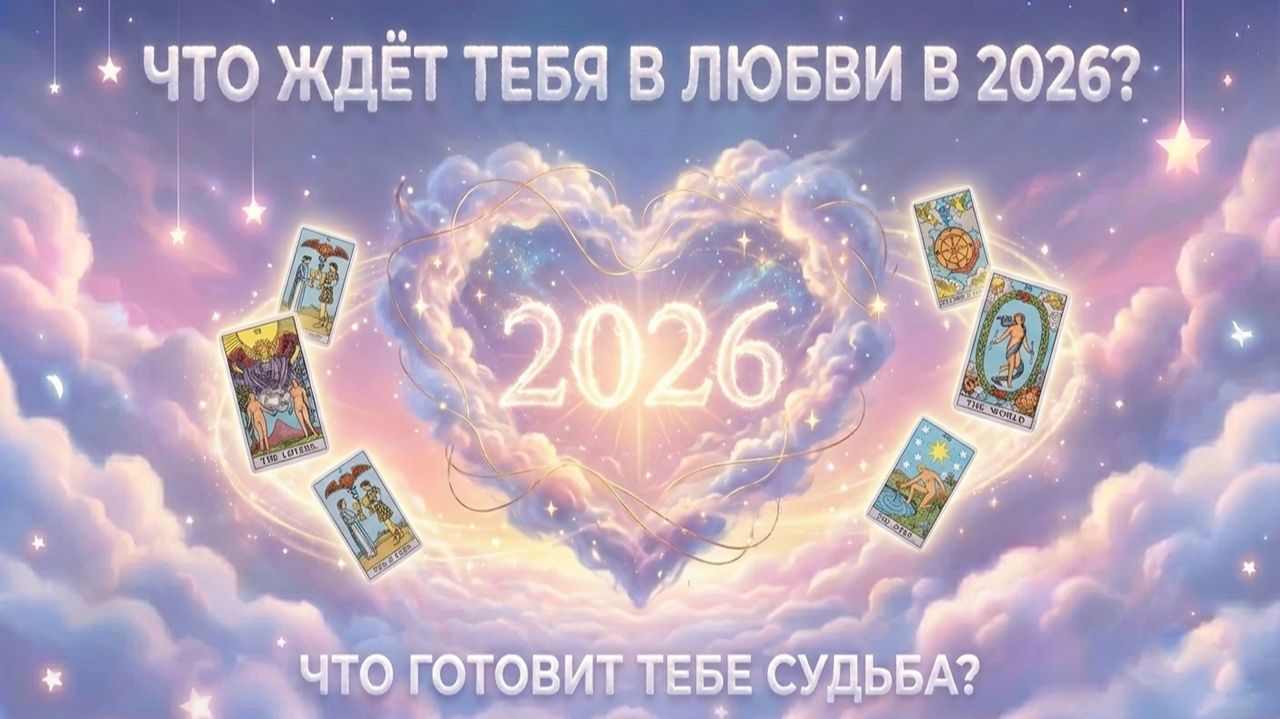 Что ждёт тебя в любви в 2026? Что готовит тебе судьба? (Вариант 2) 💕 Таро сегодня 🧿 Чтение карт смотреть онлайн