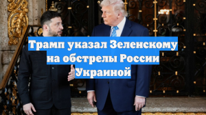 Трамп указал Зеленскому на обстрелы России Украиной