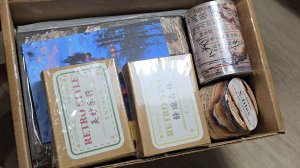 Распаковка материалов для ежедневника