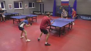 II ф. Рыбкин/Вольская (944) - Новиков/Сорокина (901) 18.12 Парный турнир по настольному теннису СПб