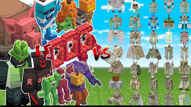 КТО СИЛЬНЕЕ, ДОНАТНЫЕ БРАЙНРОТЫ ИЛМ ЖЕЛЕЗНЫЕ ГОЛЕМЫ В МАЙНКРАФТЕ С МОДАМИ смотреть онлайн