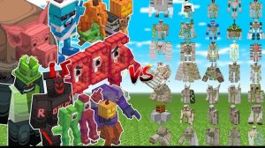 КТО СИЛЬНЕЕ, ДОНАТНЫЕ БРАЙНРОТЫ ИЛМ ЖЕЛЕЗНЫЕ ГОЛЕМЫ В МАЙНКРАФТЕ С МОДАМИ