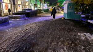 Набережная Ялты в снегу 29.13.2025