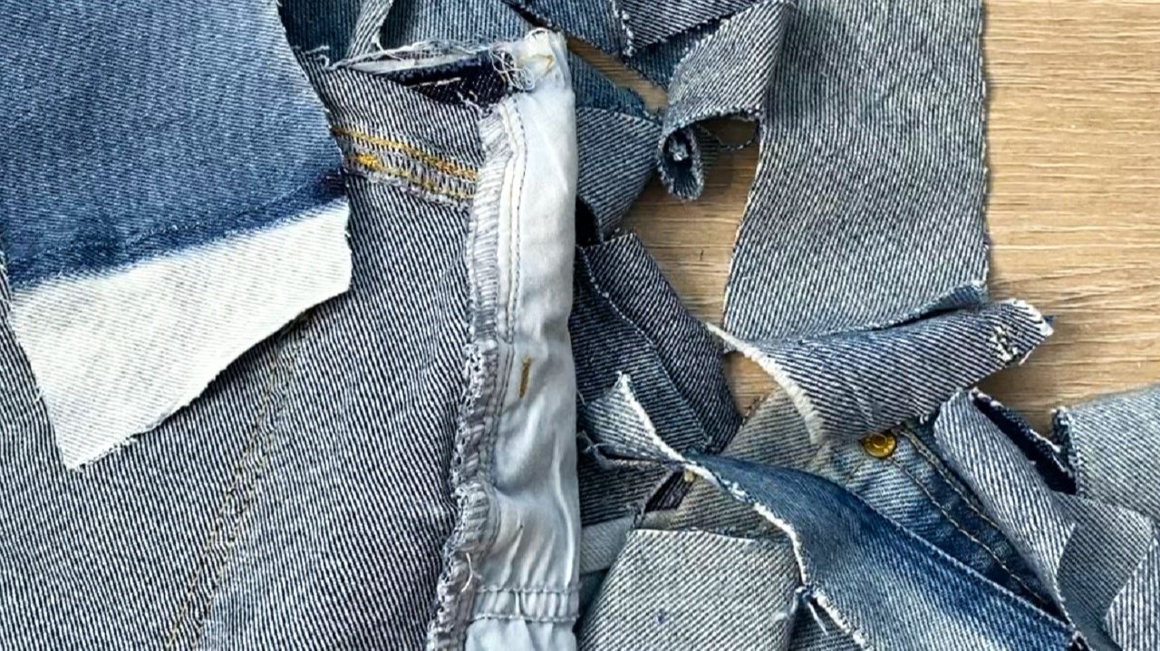 Есть джинсовые обрезки, сошьем сумочку DIY мастер класс смотреть онлайн