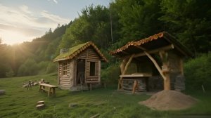 Строю сруб и печь за 65 дней. От проекта до результата. Бушкрафт