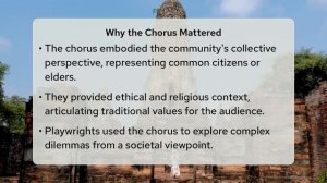 What Was the Narrative Role of the Tragic Chorus_