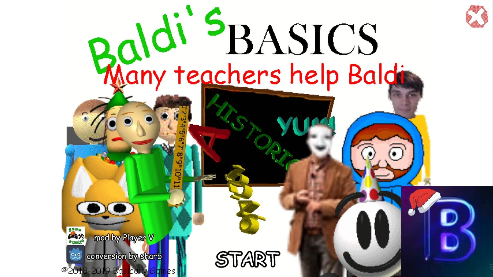 Этот мод проходимый?  Baldis Basics Many Teacher Help