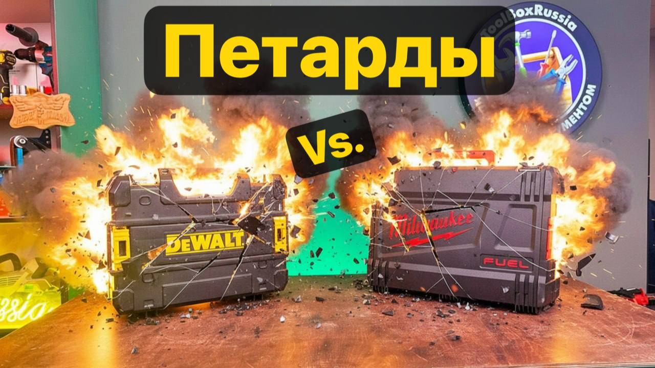 Петарды vs. DeWALT vs. Milwaukee. Тест на прочность. смотреть онлайн