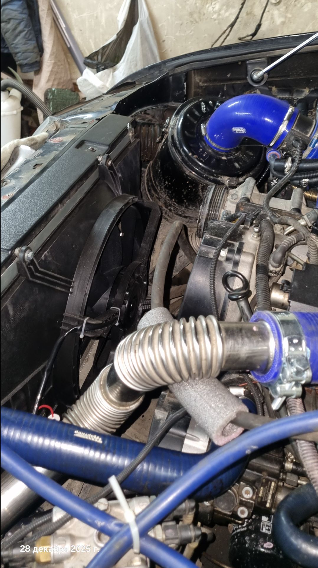 Электровентилятор на дизельный УАЗ Патриот. смотреть онлайн