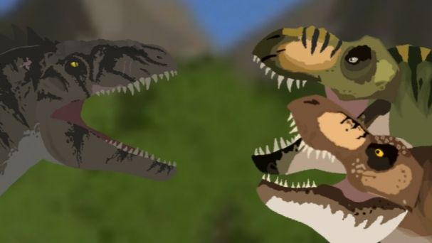 Бак и Доу vs Гиганотозавр | Анимация (часть 2/8) смотреть онлайн