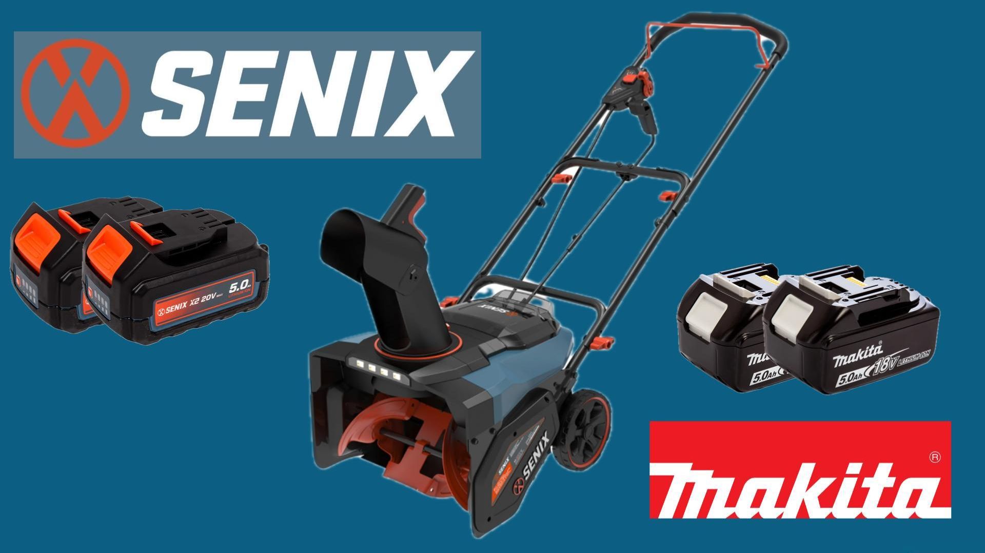 Время работы снегоуборщика Senix от различных аккумуляторов смотреть онлайн