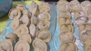 Мега пельмешки (мясо и соленые огурцы)очень вкусно