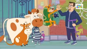 Новое Простоквашино – 123 серия — Таинственный бульдог — Союзмультфильм HD