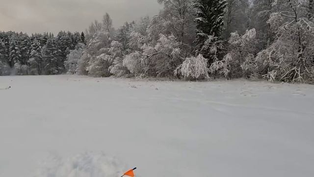 И снова зимняя рыбалка на Боровом. Щучки на жерлицы смотреть онлайн
