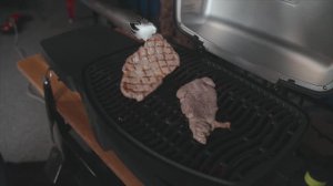 Стейк из свиной шеи Дюрок на электрическом гриле Napoleon TravelQ PRO285E