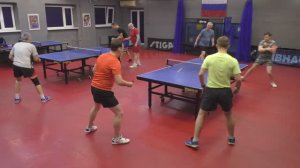 I ф. Красненький/Голованов (1023) - Халаджиев/Ревука (834) 18.12 Парный турнир настольный теннис