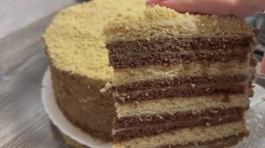 ДОМАШНИЙ ТОРТ,ЗАВАРНОЙ КРЕМ#рецепт #вкусно