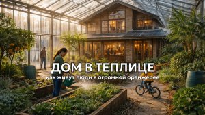 Жизнь в оранжерейном оазисе: большой дом внутри теплицы