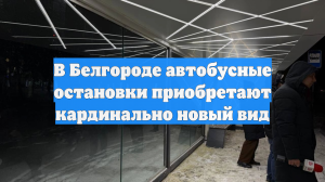 В Белгороде автобусные остановки приобретают кардинально новый вид