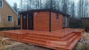 МОДУЛЬНАЯ БАНЯ ПОД КЛЮЧ В СКАНДИНАВСКОМ СТИЛЕ | ГОТОВЫЕ БАНИ