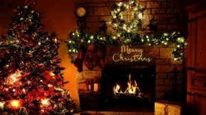 новогодняя атмосферная музыка для настроения камин праздник зима уютный вечер