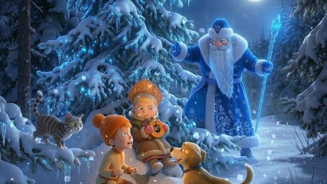 Морозко — русская народная сказка для детей | Волшебная зимняя история, мультфильм смотреть онлайн