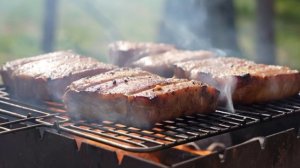 Свинина на гриле. Рецепт внутри.