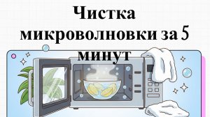 Как отмыть микроволновку за 5 минут без трения