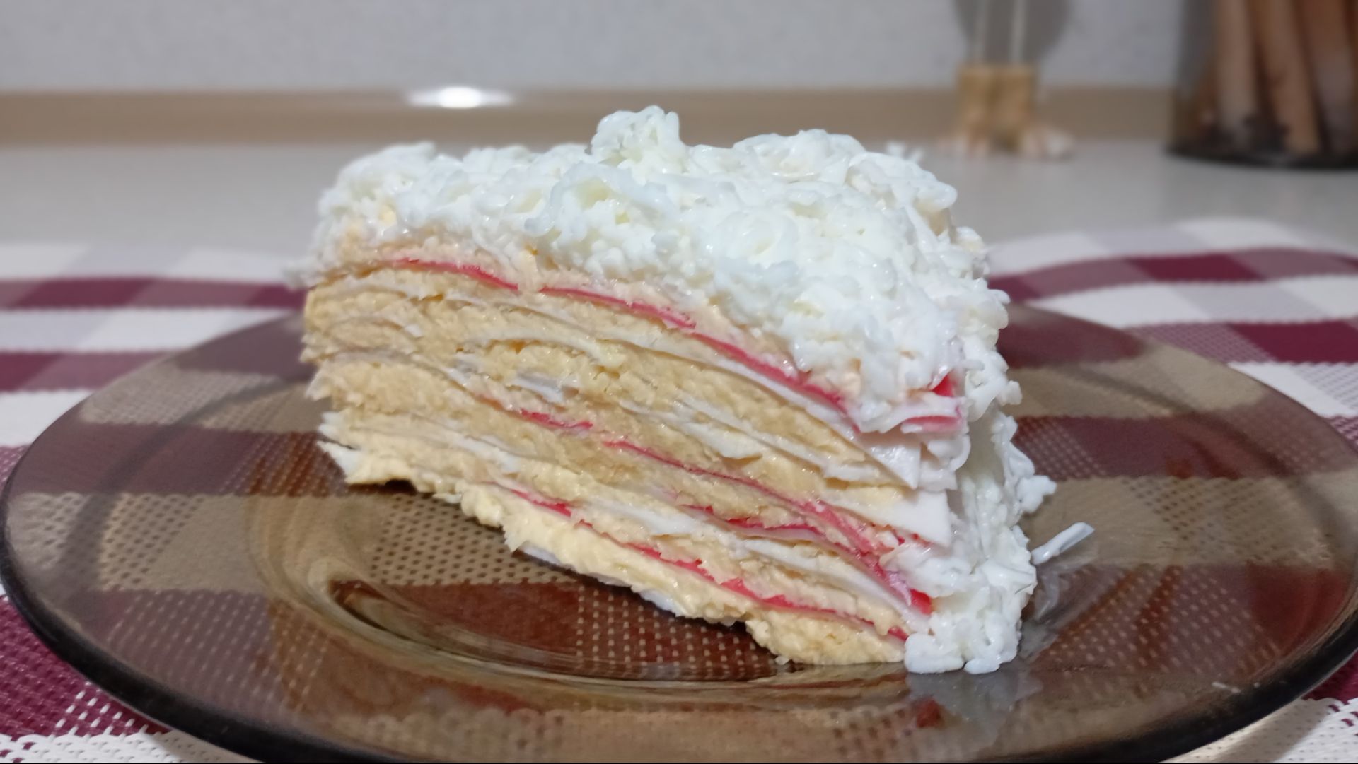 Салат к Новогоднему столу  ,, Снежный КРАБ"" смотреть онлайн