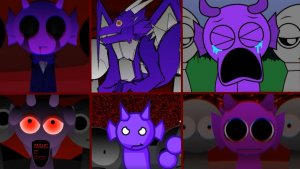 Incredibox Sprunki Но Тольков Durple в Все Different Mods