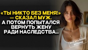 «Ты НИКТО без меня!» — сказал МУЖ… а потом попытался вернуть ЖЕНУ ради НАСЛЕДСТВА...