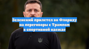Зеленский прилетел во Флориду на переговоры с Трампом в спортивной одежде
